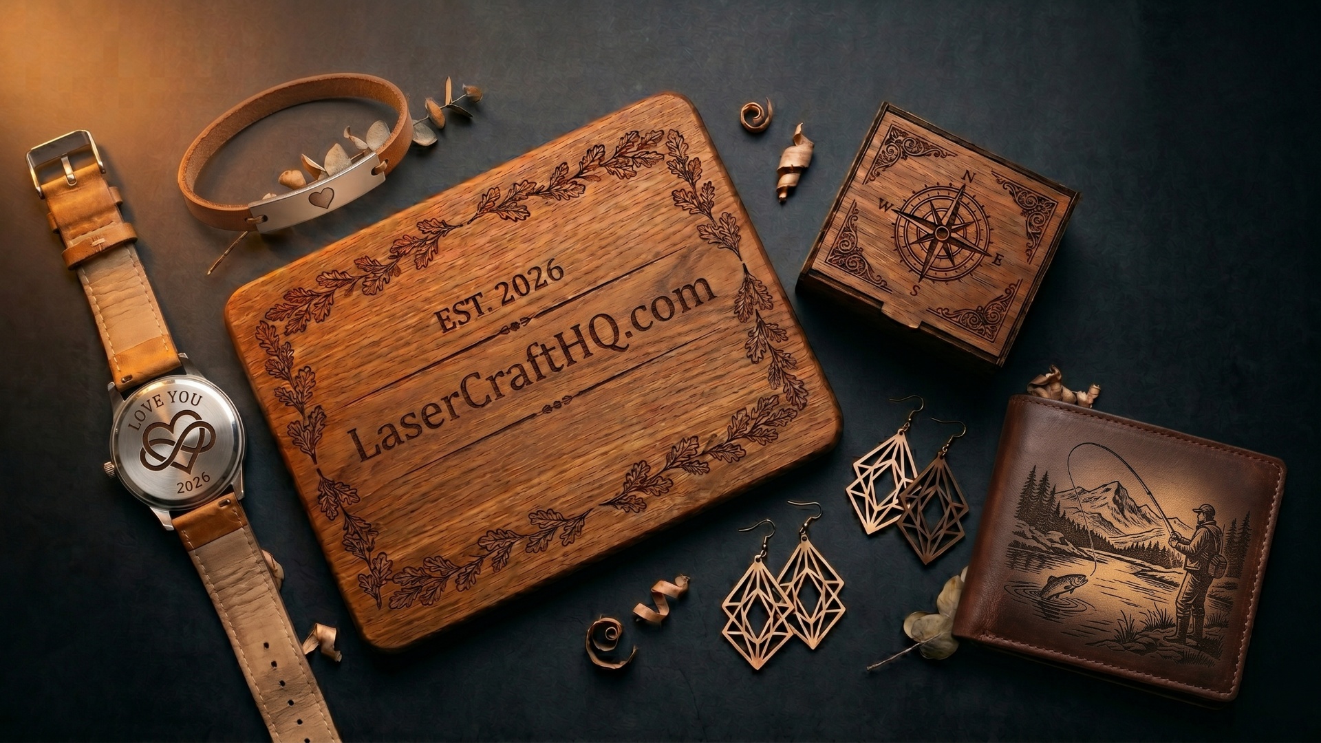 Laser engraved personalized gifts